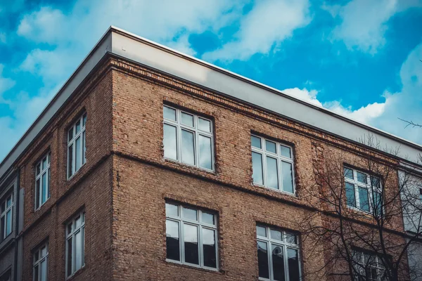 ayrıntılı bir görünümünü tuğla daireli ev