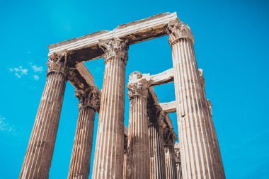 Antik kalıntıları Zeus Tapınağı Olympia, Yunanistan