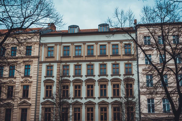 Bela fachada apartamento em berlin — Fotografia de Stock
