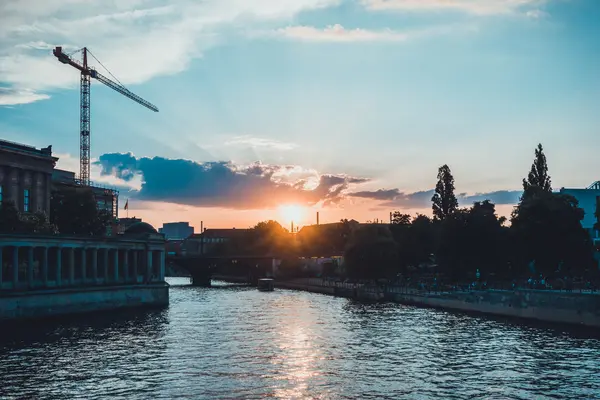 Berlin skyline al pomeriggio — Foto Stock