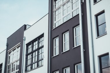 townhouses düşük açılı görünümü