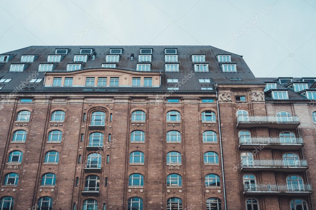 Older Apartments With Double Pitched Roof Stock Photo C Terroa