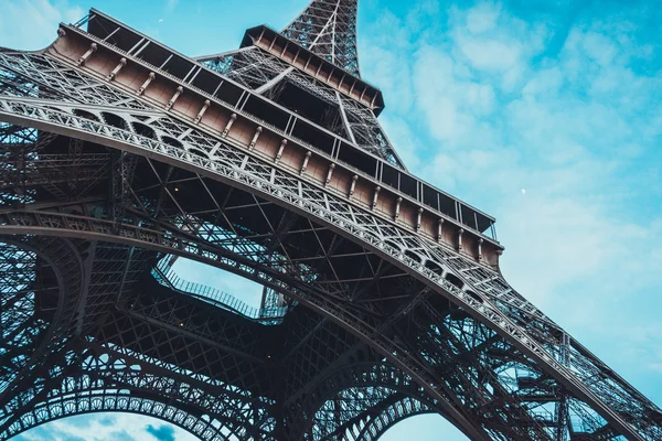 Szerkezetét az Eiffel-torony Párizs részlete — Stock Fotó