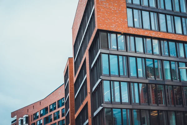 Brick and glass office building