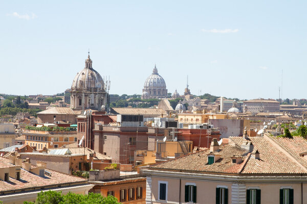 Panoramic view of rome at italy