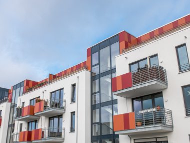 renkli Balkonlu modern apartman