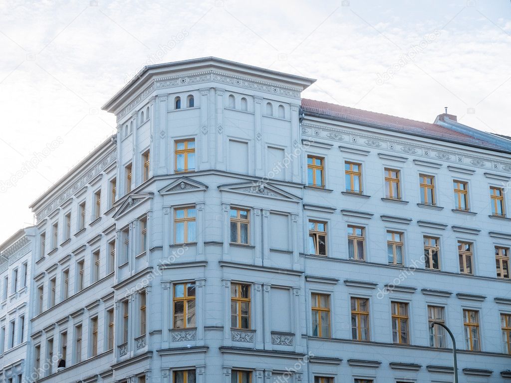 Corner of Urban Building with Classical Details