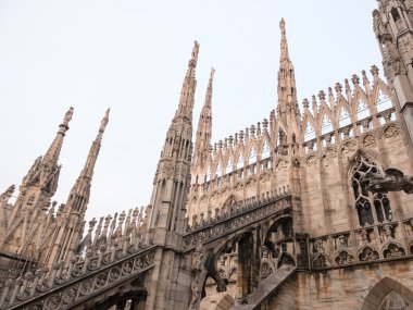 Milan katedral uçan payandaların, Milan, İtalya