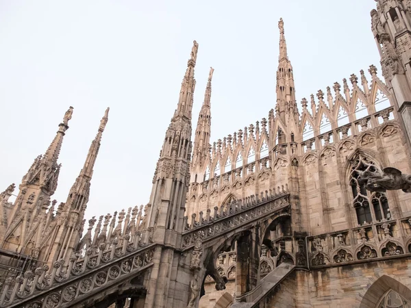 Milano Duomo Flying Buttresses, Milano, Italia — Foto Stock