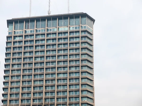 Architectural Exterior View Upper Floors Generic High Rise Building Rooftop — Stock Photo, Image