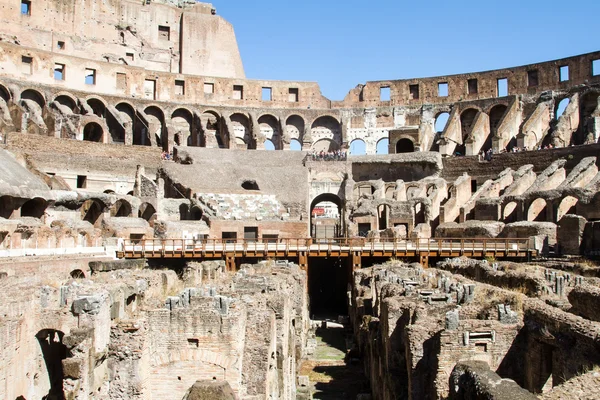 Antiken Römischen Amphitheater Des Kolosseums Rom Italien Eine Beliebte Touristenattraktion — Stockfoto