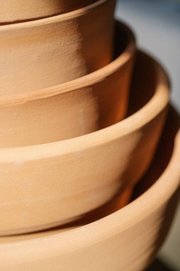 Terracotta plakalarının soyut arkaplan ve dokusu.