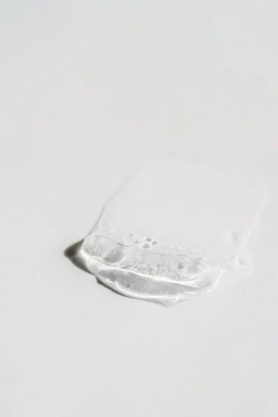 Transparent cosmetic gel on the white background. — Stock Photo, Image