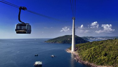 Phu Quoc Adası, Vietnam 'da Kablo Araba