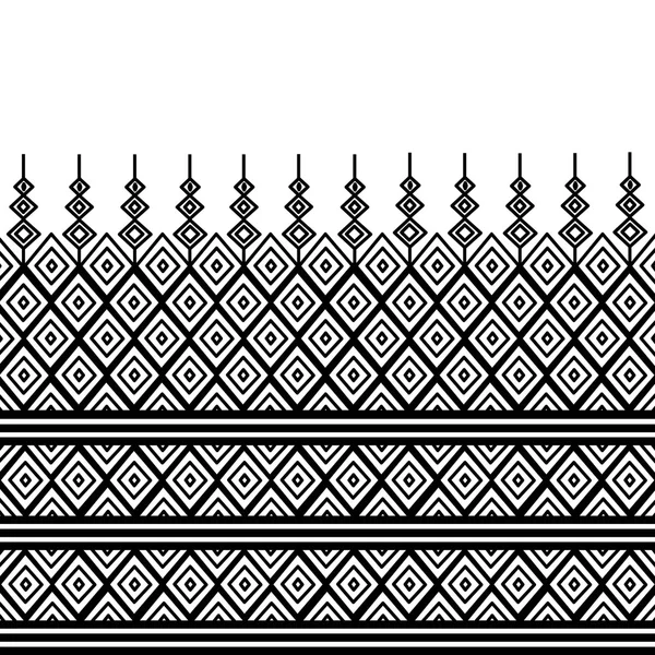 Geometric Ethnic pattern design for background or wallpaper. — Stock Vector