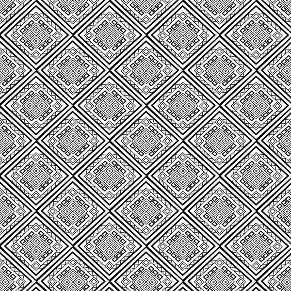 Geometrik etnik kalıp geleneksel arka plan, halı, duvar kağıdı, giysi, ambalaj, Batik, kumaş, sarong, Vektör illüstrasyon nakış tarzı.