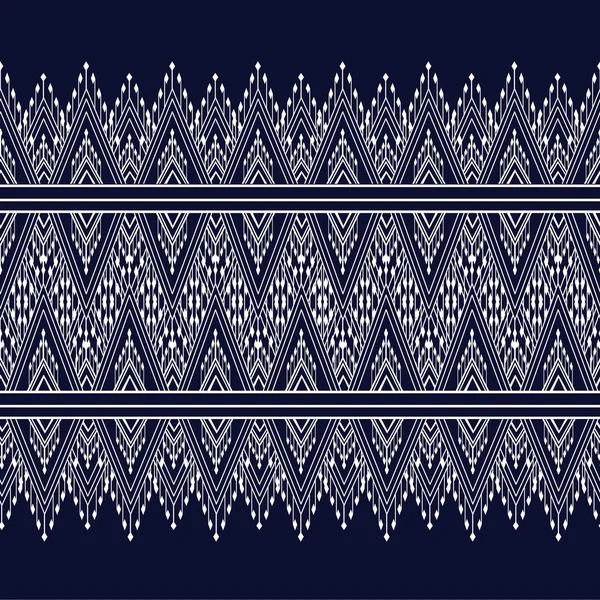 Geometrik etnik kalıp geleneksel arka plan, halı, duvar kağıdı, giysi, ambalaj, Batik, kumaş, sarong, Vektör illüstrasyon nakış tarzı.