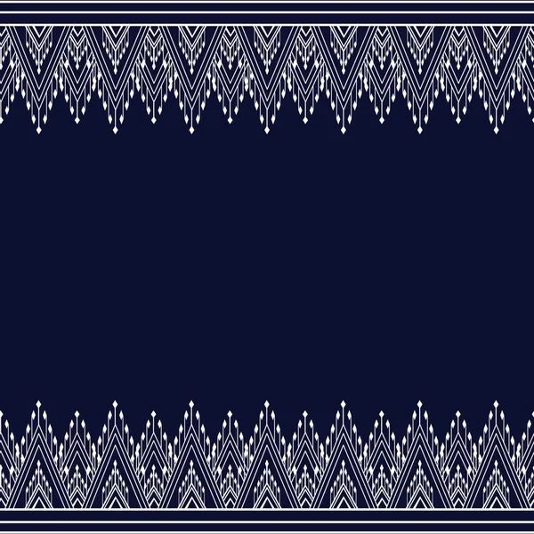 Geometrikus etnikai minta hagyományos Design háttér, szőnyeg, tapéta, ruházat, csomagolás, Batik, szövet, szarong, Vektor illusztráció hímzés stílus. — Stock Vector