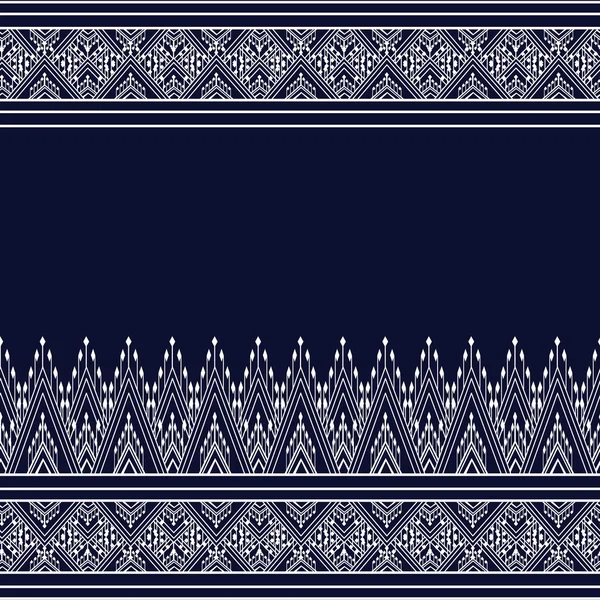 Geometrische ethnische Muster traditionelles Design für Hintergrund, Teppich, Tapete, Kleidung, Verpackung, Batik, Stoff, Sarong, Vector Illustration Stickereistil. — Stockvektor