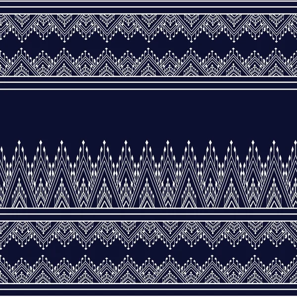 Geometryczny etniczny wzór tradycyjny Projekt tła, dywan, tapety, odzież, opakowanie, Batik, tkanina, sarong, Wektor Ilustracja haft styl. — Wektor stockowy