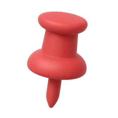 Temiz beyaz bir arkaplanda izole edilmiş canlı bir kırmızı raptiye ofis malzemelerini veya organizasyonel kavramları göstermek için mükemmel..