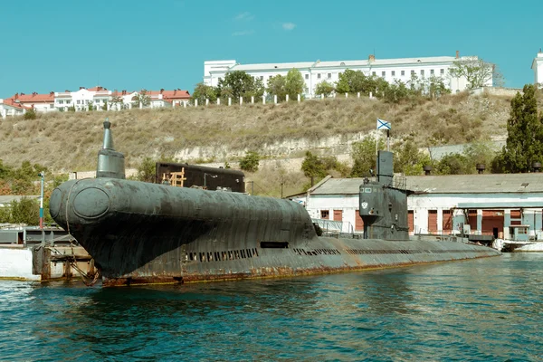Подводные лодки остаются в порту — стоковое фото