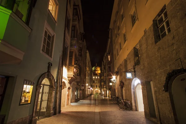 Avusturya eski bir şehir sokakta