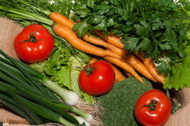 Kutuda taze sebzeler