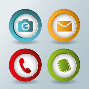 Sosyal Medya tasarım vektör