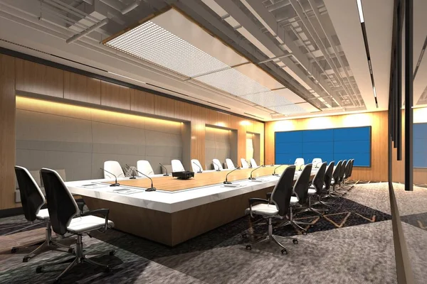 Render Meeting Room — Stock Photo, Image