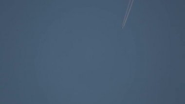 Gökyüzü düzlemde yüksek uçan