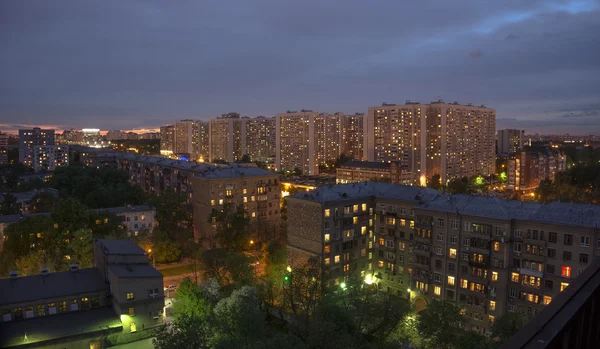 Вид сверху на Москву — стоковое фото