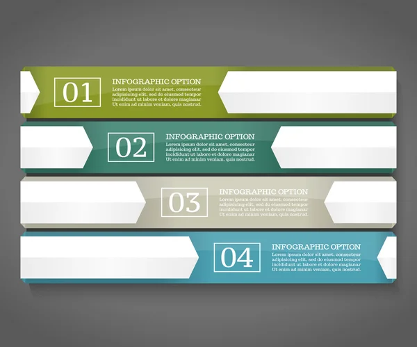 Plantilla de diseño infográfico. Concepto de negocio con cuatro opciones . — Archivo Imágenes Vectoriales