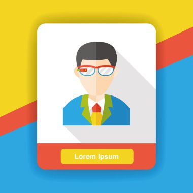 adam düz simgesi simgesi öğesi