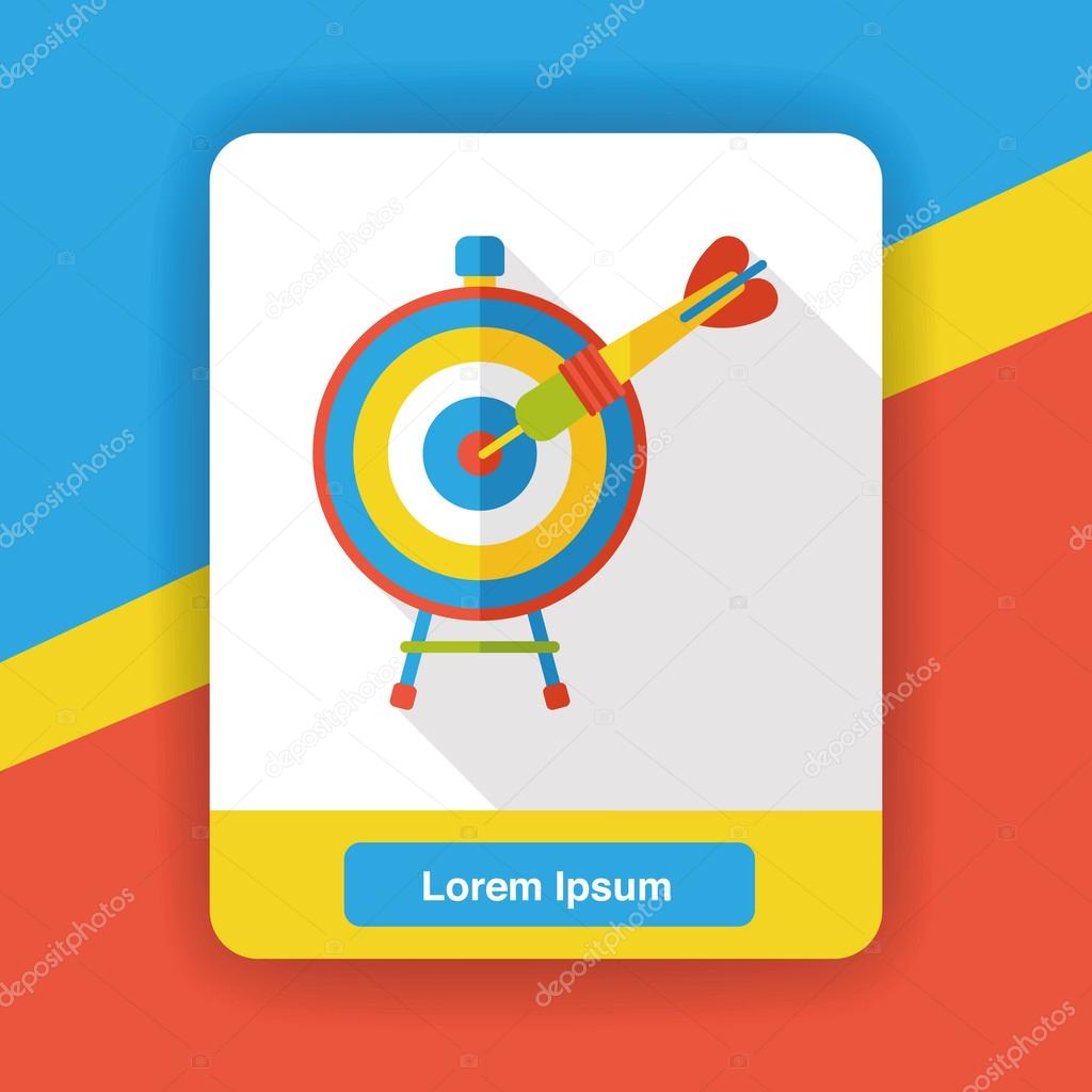 money Archery target flat icon icon element