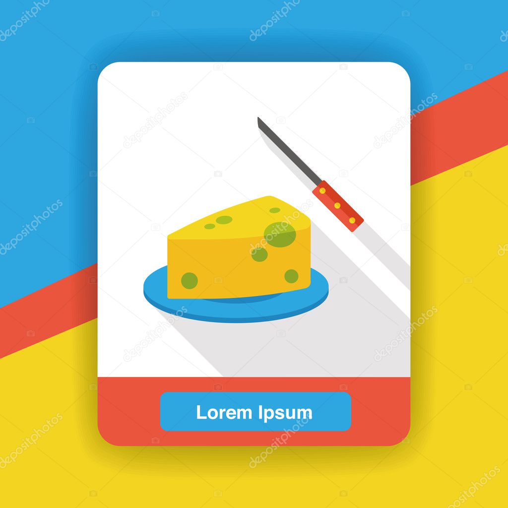 food cheese flat icon icon element