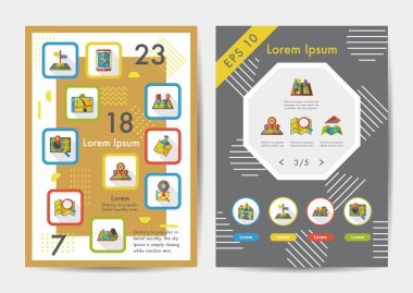 Uzun Gölge, eps10 konumu Icons set