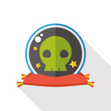 kristal top düz simgesi