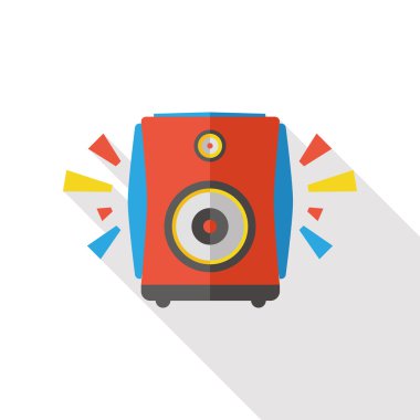 Megafon düz simgesi