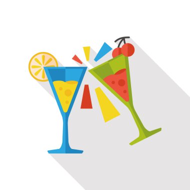 Şampanya Düz Simgesi