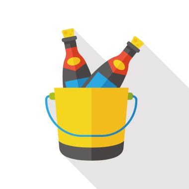 Şampanya Düz Simgesi