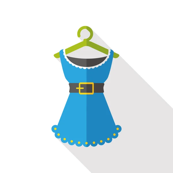 Zakupy sukienka płaski ikona — Wektor stockowy