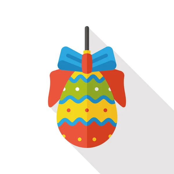 Oeuf de Pâques icône plate — Image vectorielle