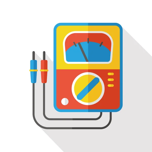 Transformator platte pictogram — Stockvector