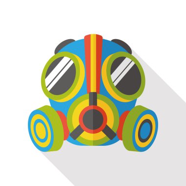 Gas masks flat icon clipart