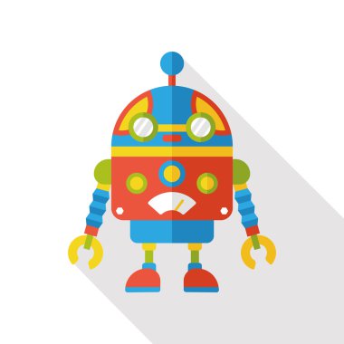 Robot düz simgesi