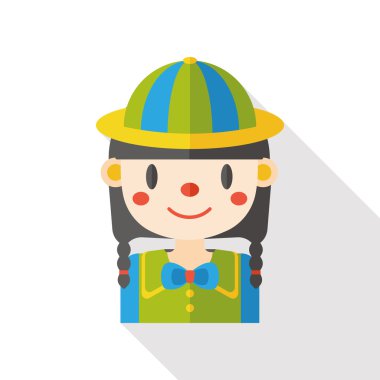 Öğrenci Düz Simgesi