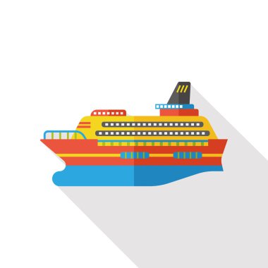 Tekneyi düz simgesi