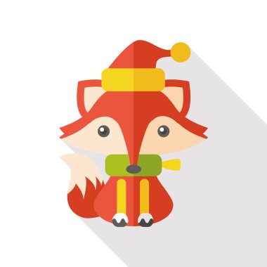 Noel fox düz simgesi