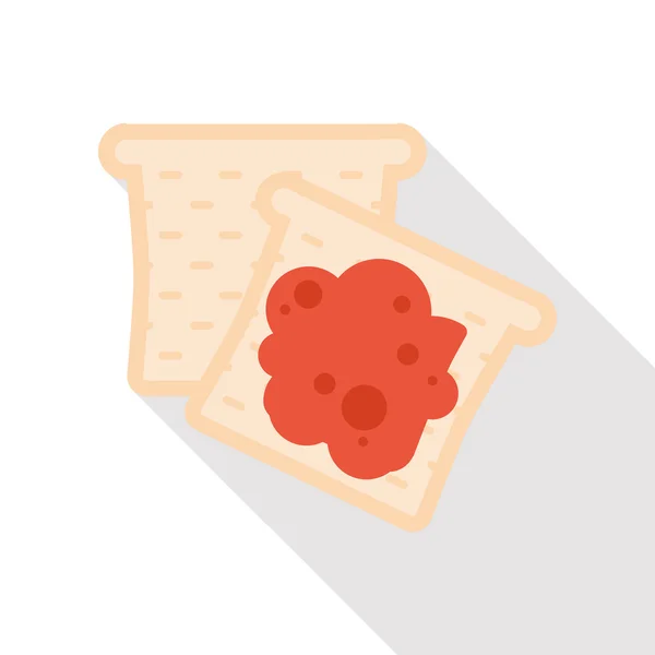 Toast flat icon — Stock Vector